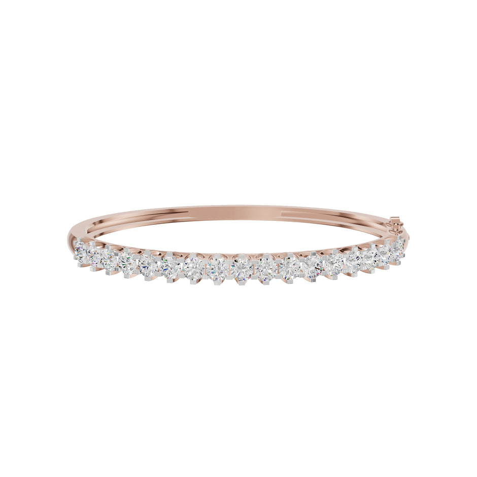 Statement Strand Diamond Kada Bracelet 18 KT / Rose Gold