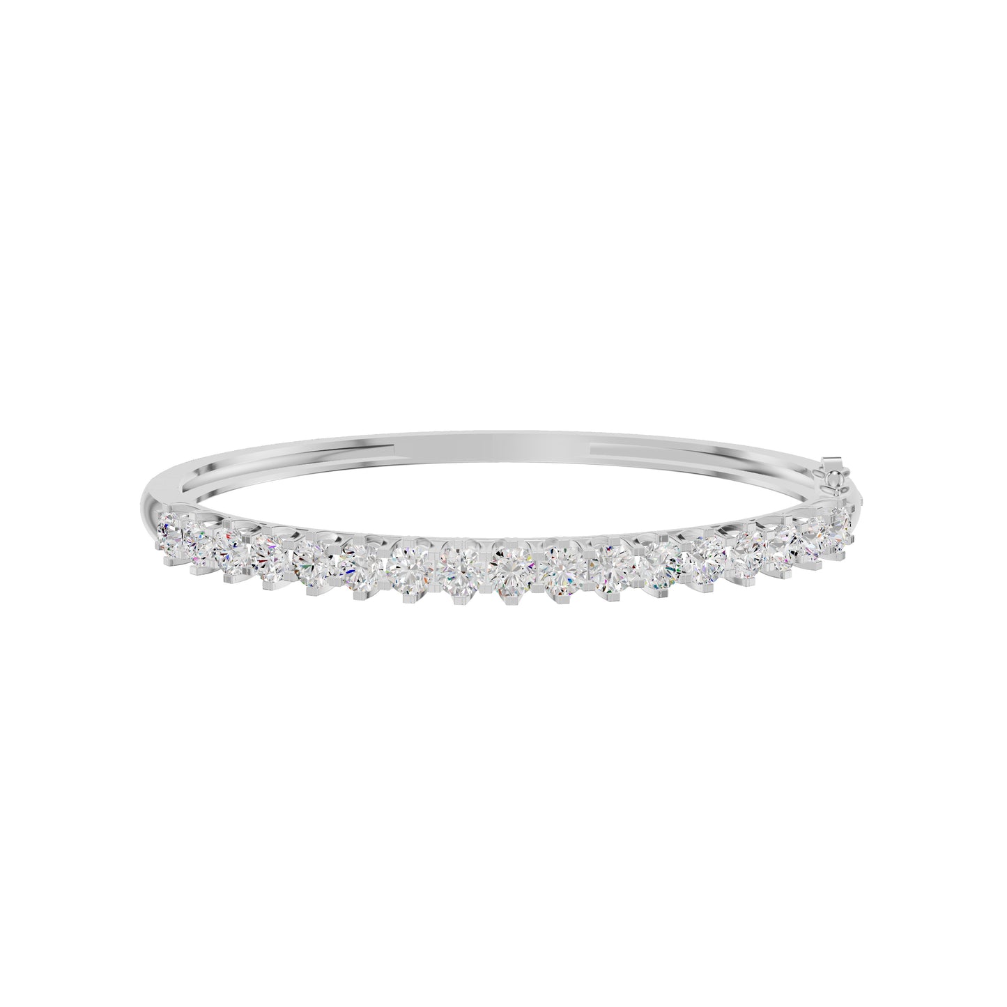 Statement Strand Diamond Kada Bracelet 18 KT / White Gold