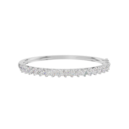 Statement Strand Diamond Kada Bracelet 18 KT / White Gold