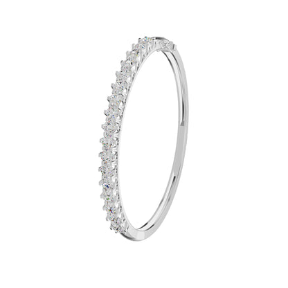 Statement Strand Diamond Kada Bracelet 18 KT / White Gold