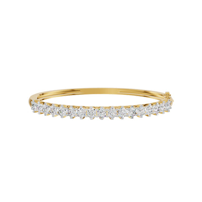 Statement Strand Diamond Kada Bracelet 18 KT / Yellow Gold