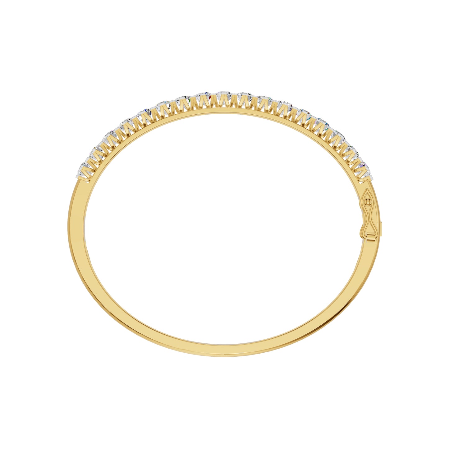 Statement Strand Diamond Kada Bracelet 18 KT / Yellow Gold