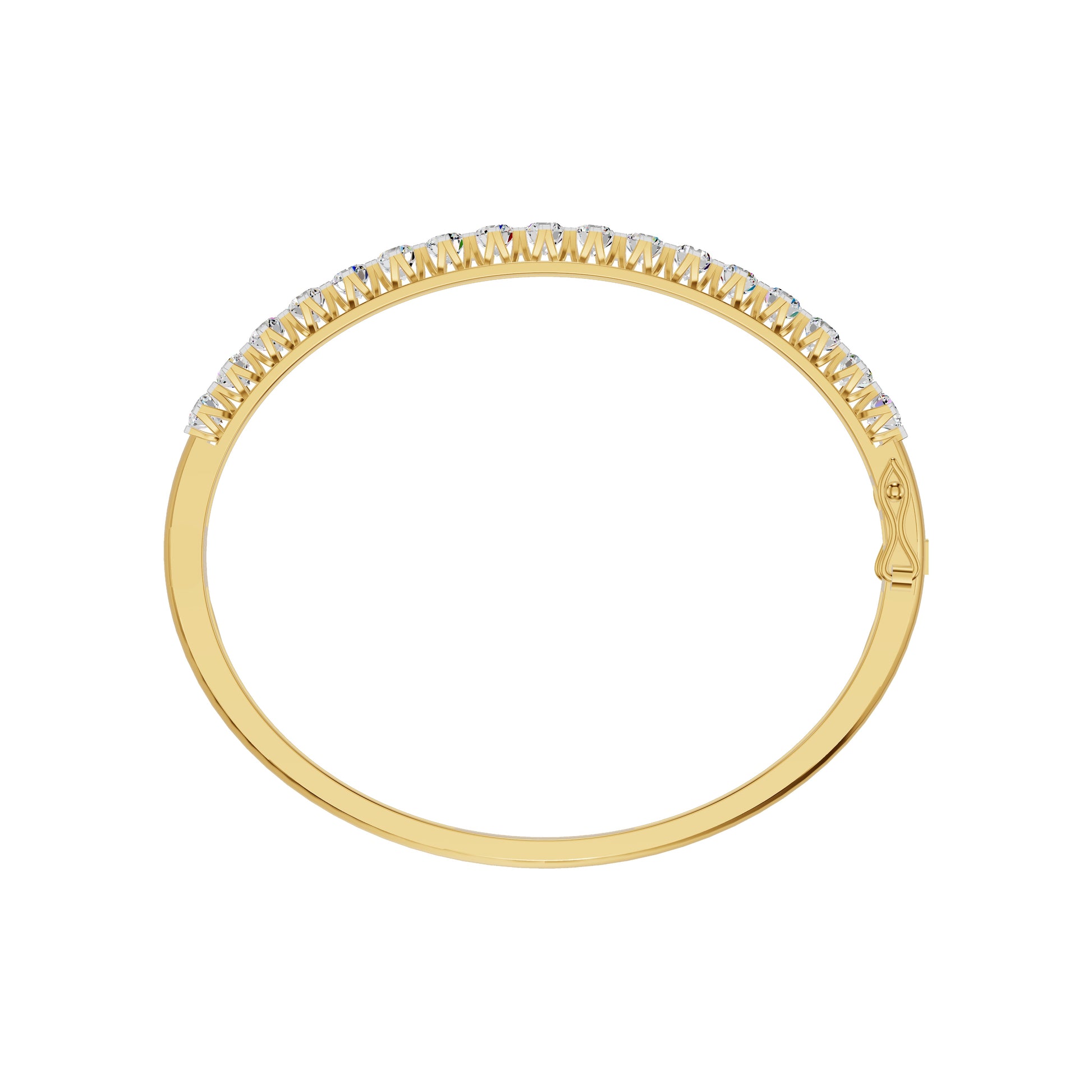 Statement Strand Diamond Kada Bracelet 18 KT / Yellow Gold