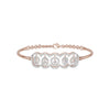 Loop Curve Diamond Kada Bracelet 18 KT / Rose Gold