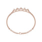 Loop Curve Diamond Kada Bracelet 18 KT / Rose Gold