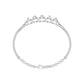 Loop Curve Diamond Kada Bracelet 18 KT / White Gold