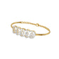 Loop Curve Diamond Kada Bracelet 18 KT / Yellow Gold