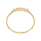 Loop Curve Diamond Kada Bracelet 18 KT / Yellow Gold