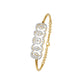 Loop Curve Diamond Kada Bracelet 18 KT / Yellow Gold