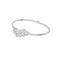 Floral Cluster Diamond Kada Bracelet 18 KT / White Gold