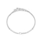 Floral Cluster Diamond Kada Bracelet 18 KT / White Gold