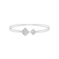 Jaali Filigree Diamond Chain Bracelet 18 KT / White Gold
