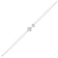 Jaali Filigree Diamond Chain Bracelet 18 KT / White Gold