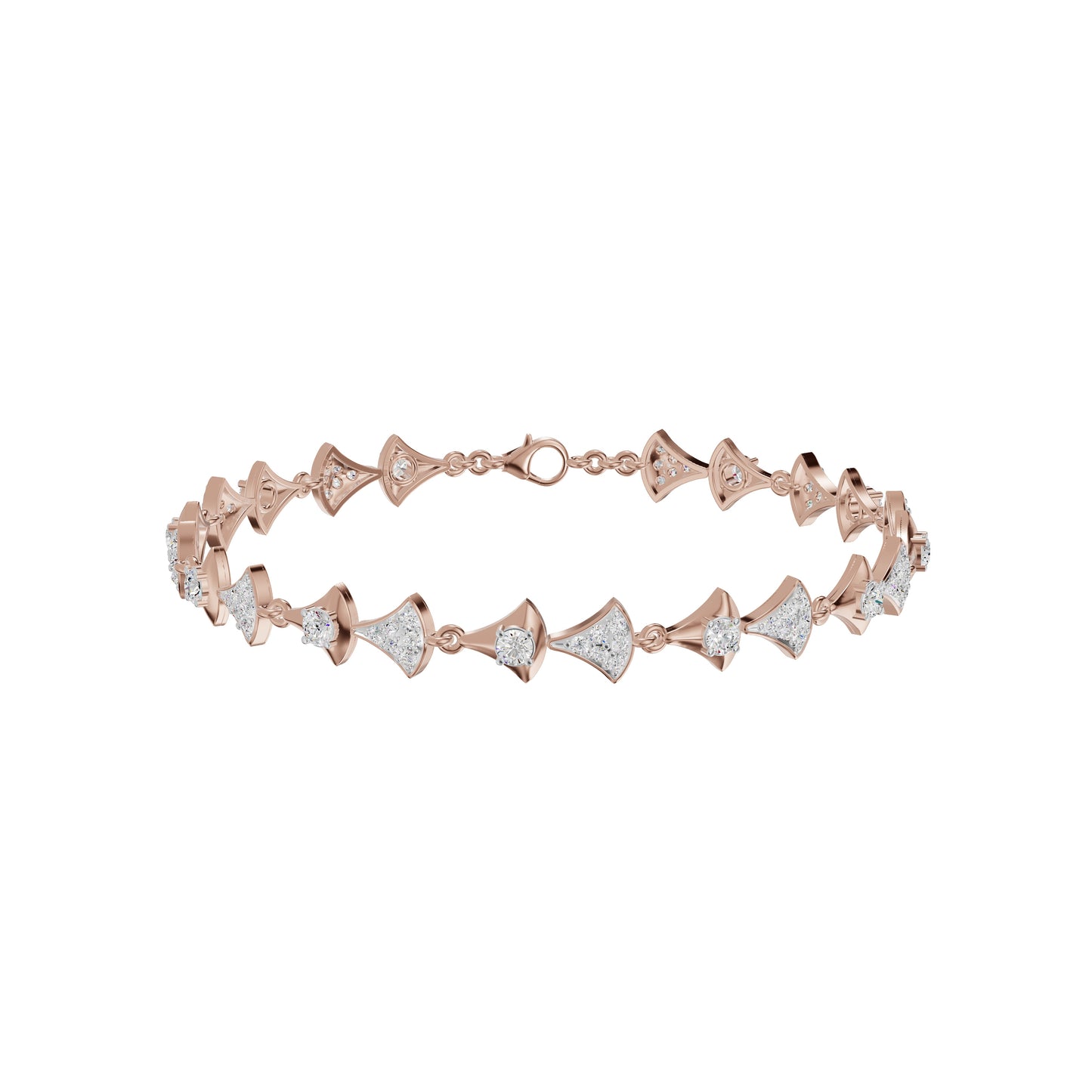 Willow Line Diamond Chain Bracelet 18 KT / Rose Gold