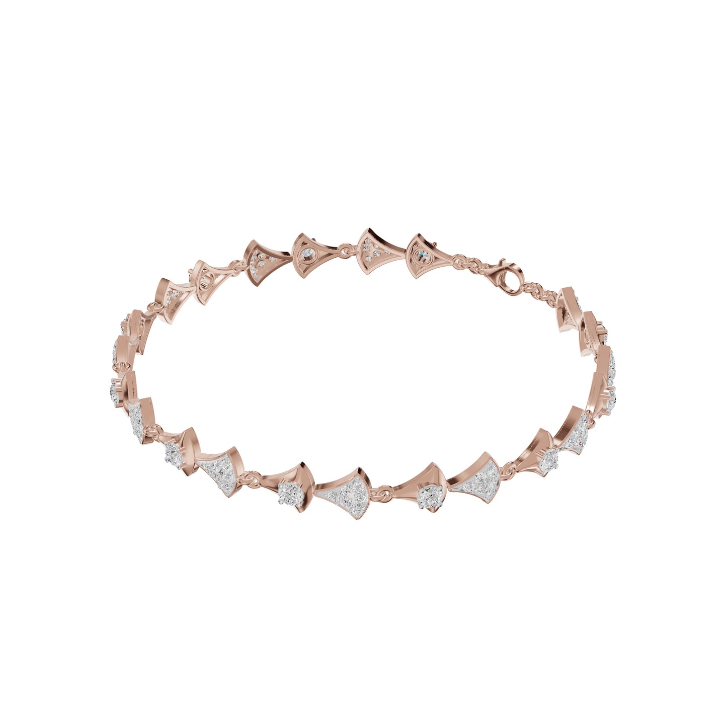 Willow Line Diamond Chain Bracelet 18 KT / Rose Gold