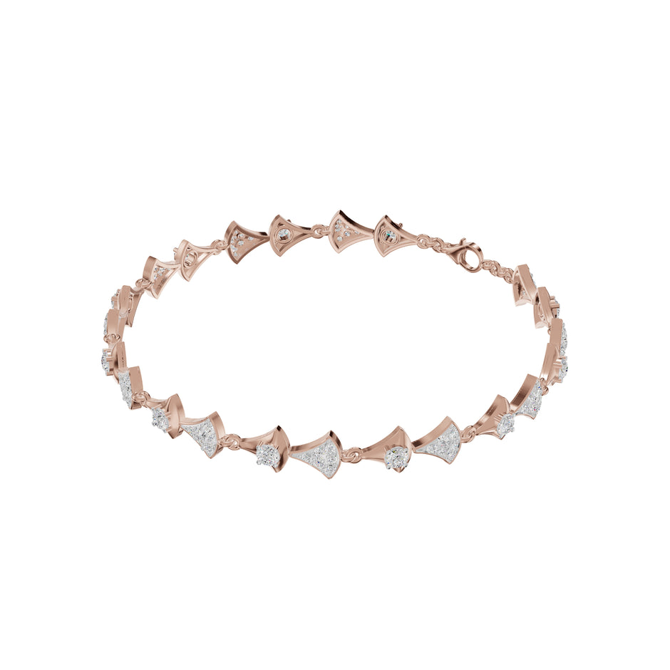 Willow Line Diamond Chain Bracelet 18 KT / Rose Gold
