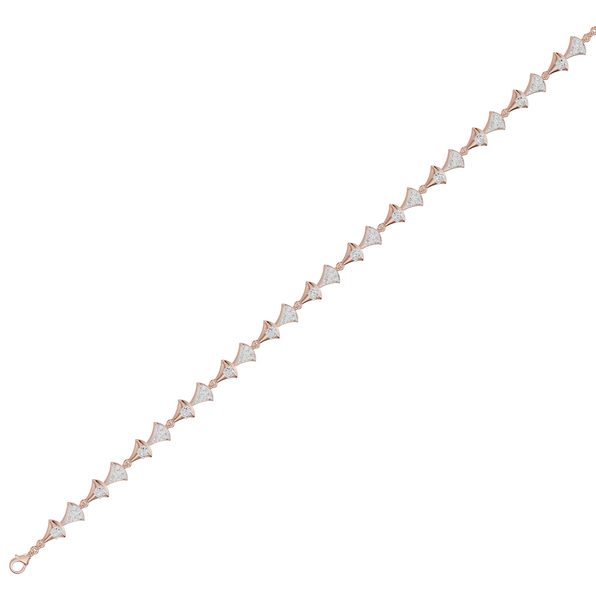 Willow Line Diamond Chain Bracelet 18 KT / Rose Gold