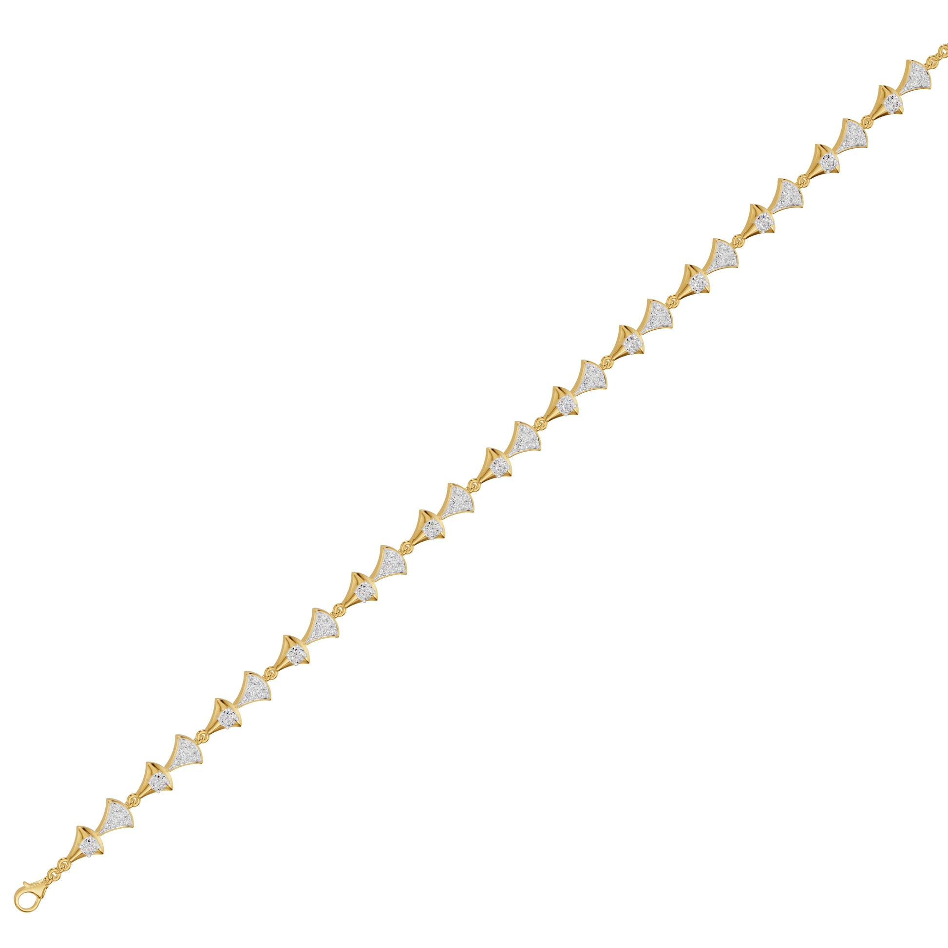 Willow Line Diamond Chain Bracelet 18 KT / Yellow Gold
