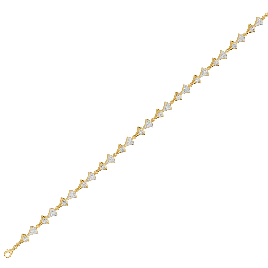 Willow Line Diamond Chain Bracelet 18 KT / Yellow Gold