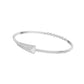 Glow Curve Diamond Kada Bracelet 18 KT / White Gold