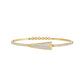 Glow Curve Diamond Kada Bracelet 18 KT / Yellow Gold