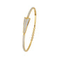 Glow Curve Diamond Kada Bracelet 18 KT / Yellow Gold
