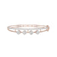 Layered in Light Diamond Kada Bracelet 18 KT / Rose Gold