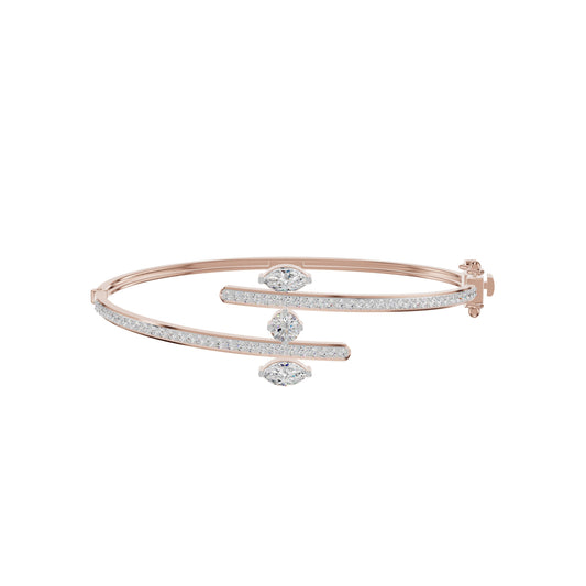 Shapes of Power Diamond Kada Bracelet 18 KT / Rose Gold