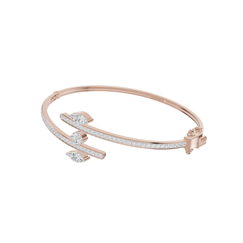 Shapes of Power Diamond Kada Bracelet 18 KT / Rose Gold
