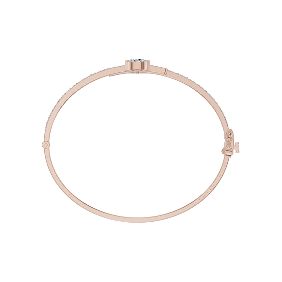 Shapes of Power Diamond Kada Bracelet 18 KT / Rose Gold