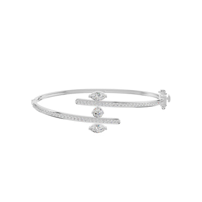 Shapes of Power Diamond Kada Bracelet 18 KT / White Gold
