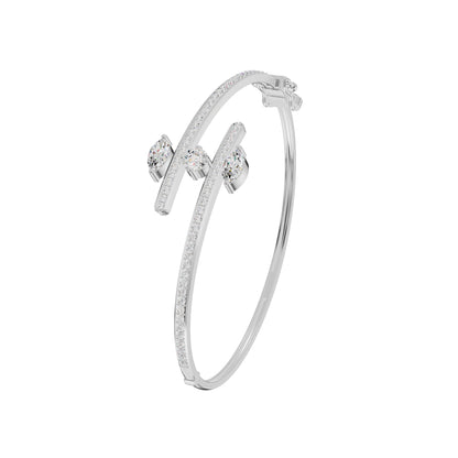 Shapes of Power Diamond Kada Bracelet 18 KT / White Gold