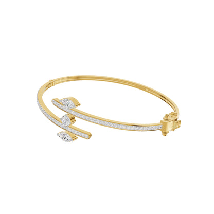 Shapes of Power Diamond Kada Bracelet 18 KT / Yellow Gold