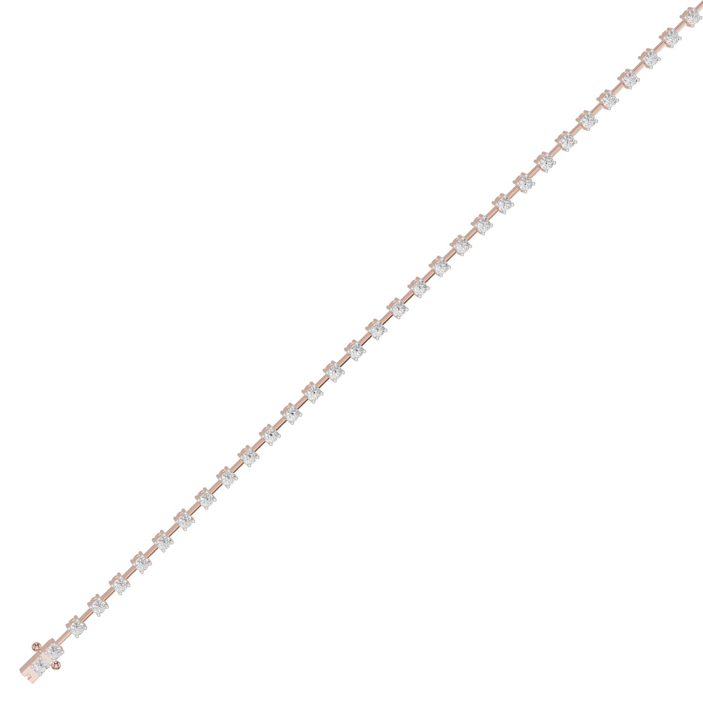 Liquid Luxe Diamond Tennis Bracelet 18 KT / Rose Gold