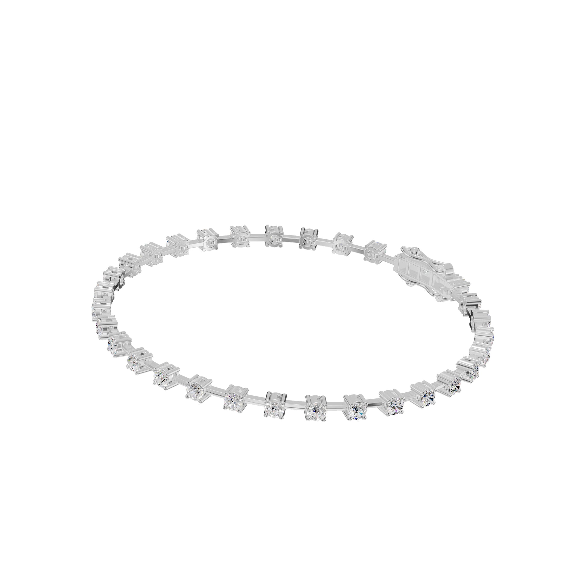 Liquid Luxe Diamond Tennis Bracelet 18 KT / White Gold