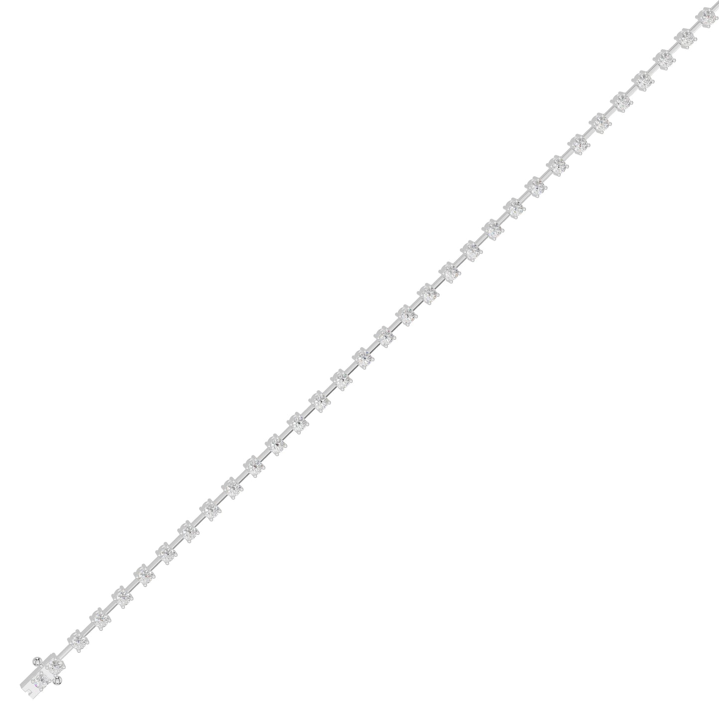 Liquid Luxe Diamond Tennis Bracelet 18 KT / White Gold