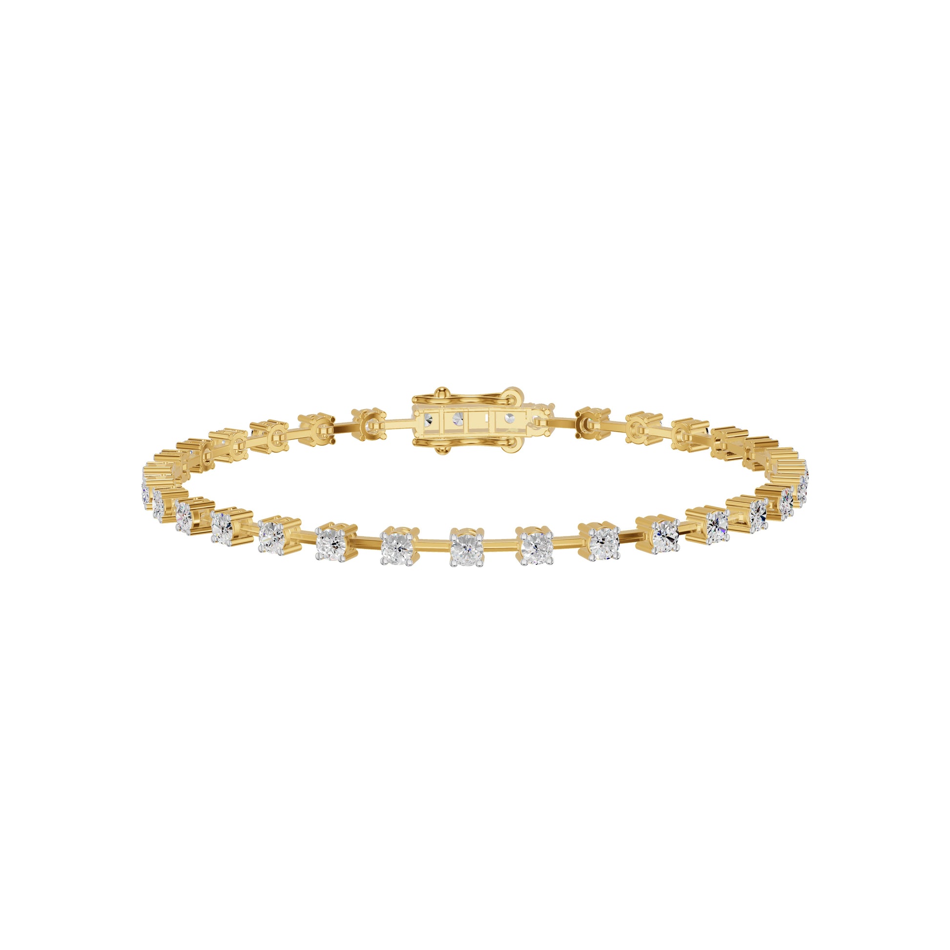 Liquid Luxe Diamond Tennis Bracelet 18 KT / Yellow Gold
