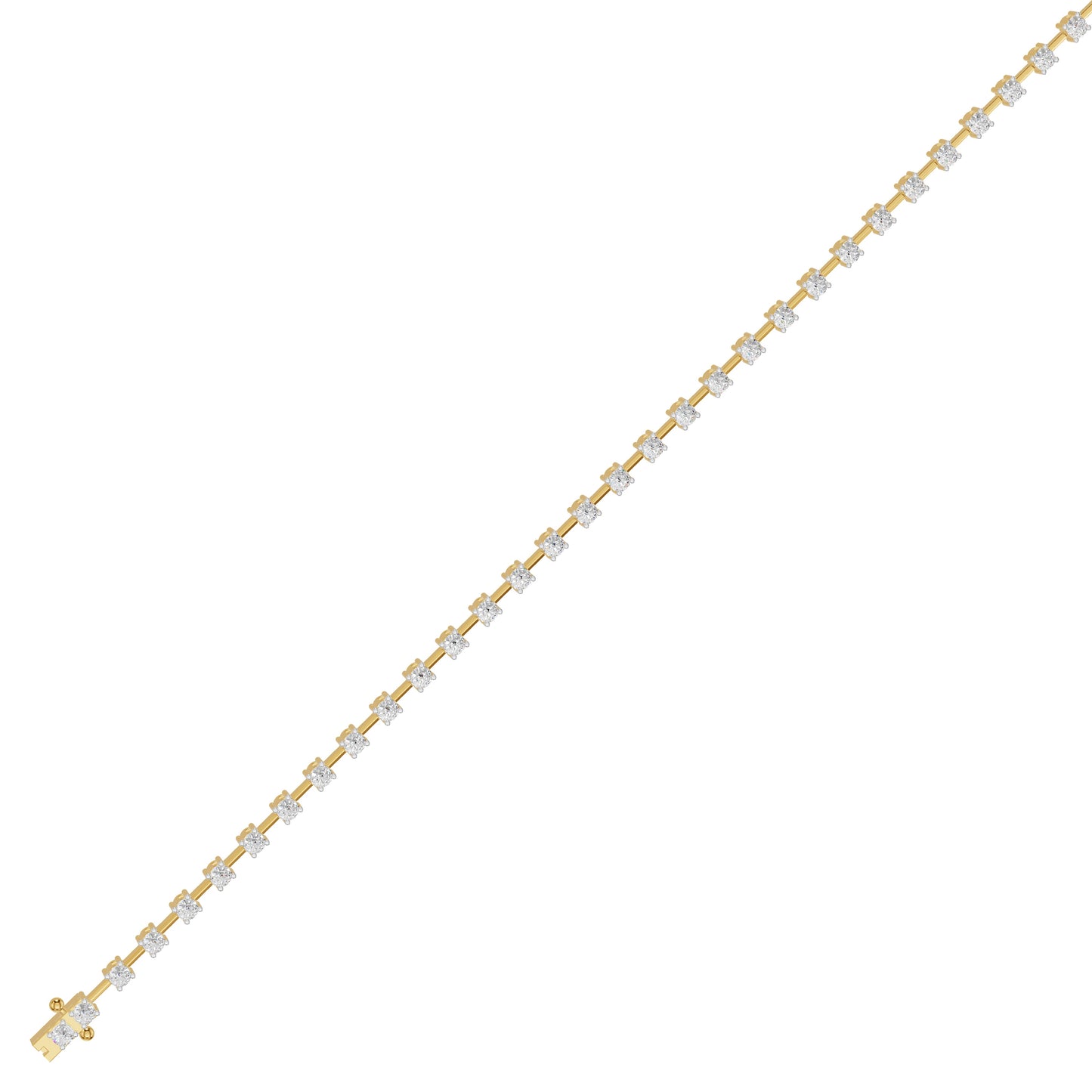 Liquid Luxe Diamond Tennis Bracelet 18 KT / Yellow Gold