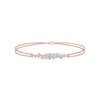 Multi-Cut Brilliant Diamond Chain Bracelet 18 KT / Rose Gold