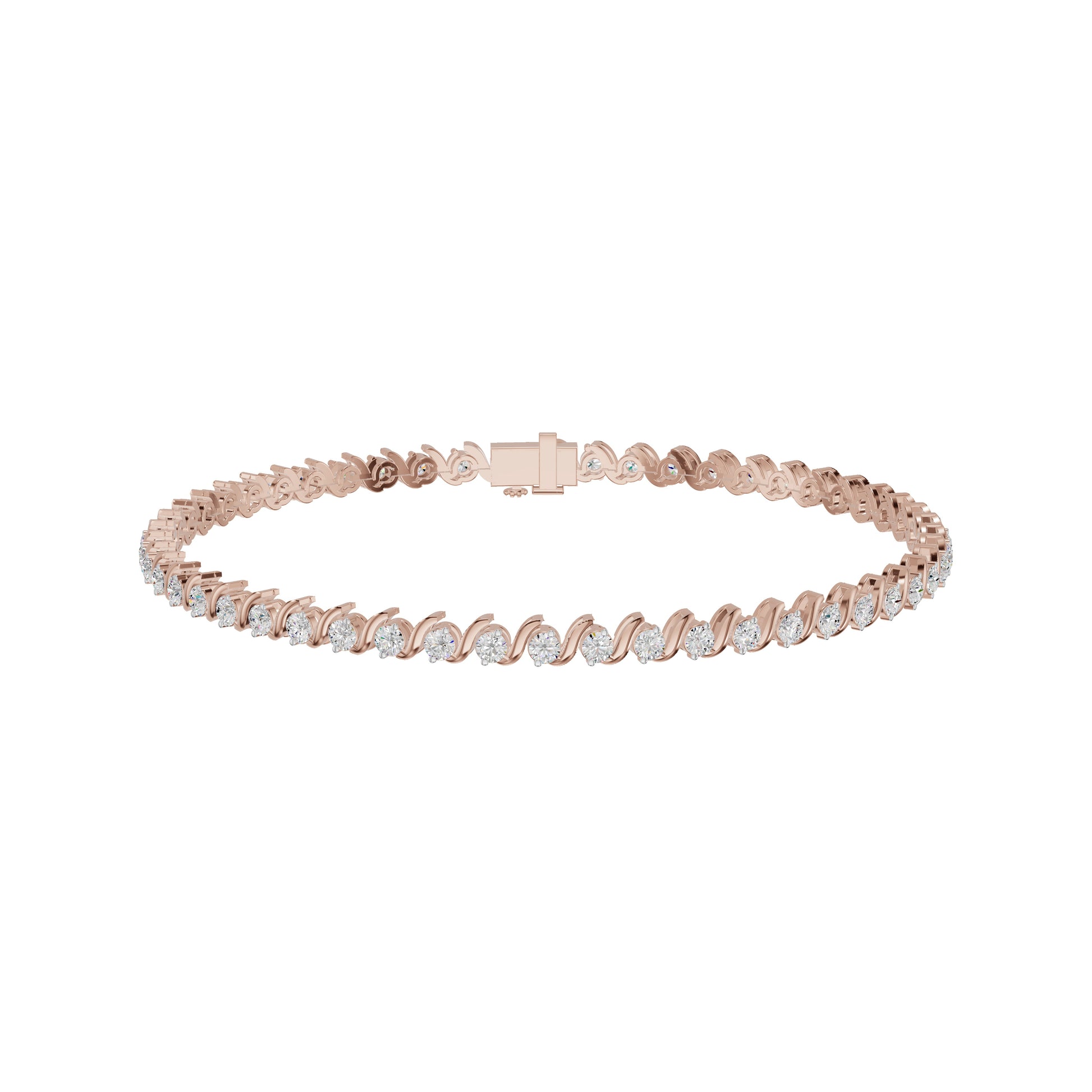 Legacy Arc Diamond Tennis Bracelet 18 KT / Rose Gold