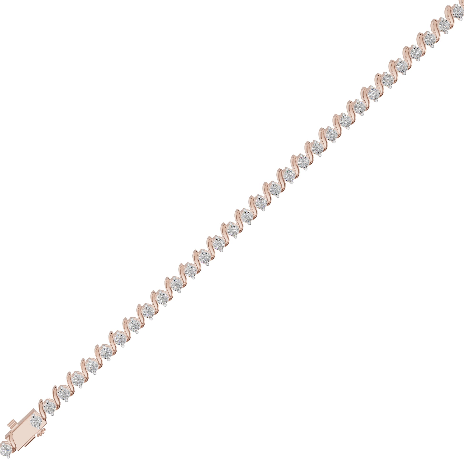 Legacy Arc Diamond Tennis Bracelet 18 KT / Rose Gold
