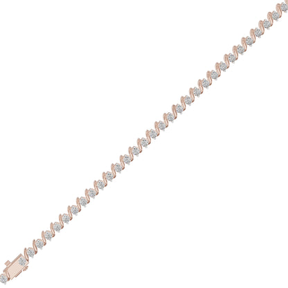 Legacy Arc Diamond Tennis Bracelet 18 KT / Rose Gold