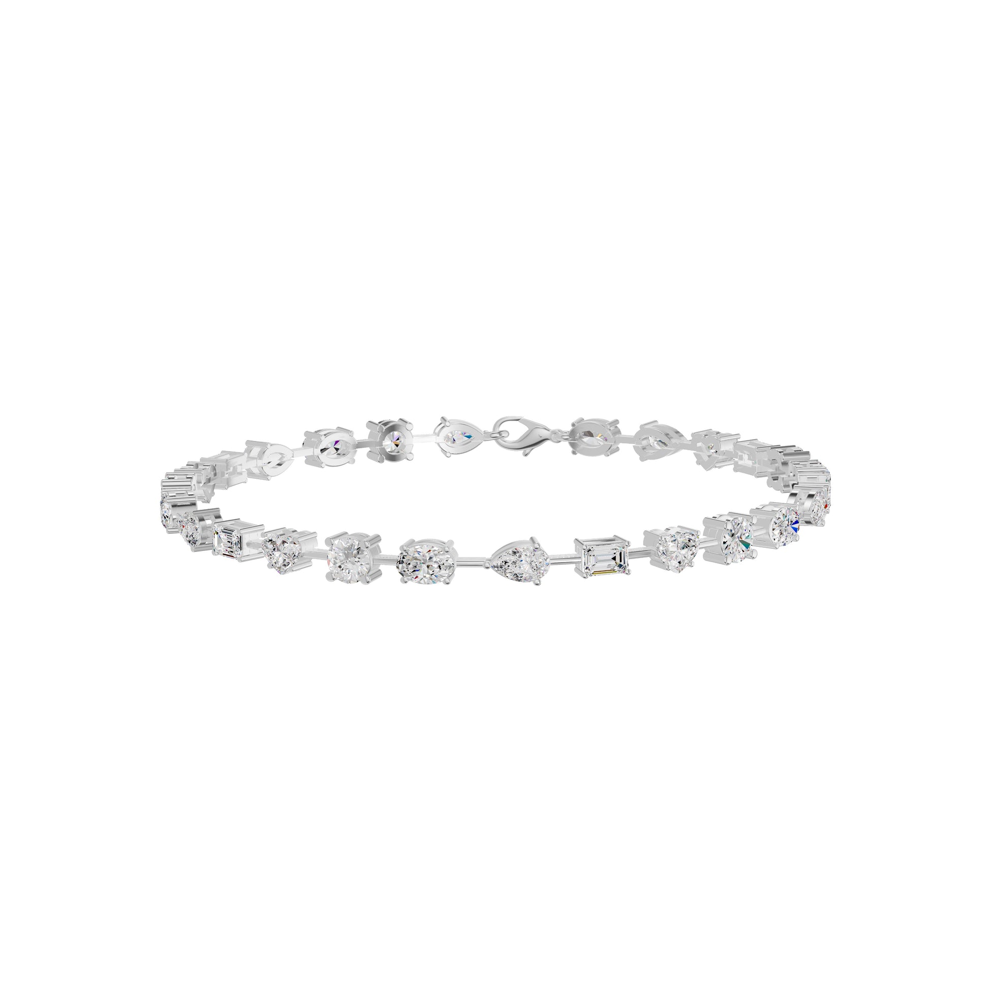 Ruling In Silence Diamond Tennis Bracelet 18 KT / White Gold