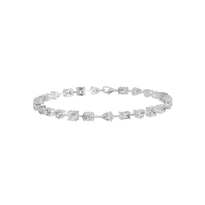 Ruling In Silence Diamond Tennis Bracelet 18 KT / White Gold