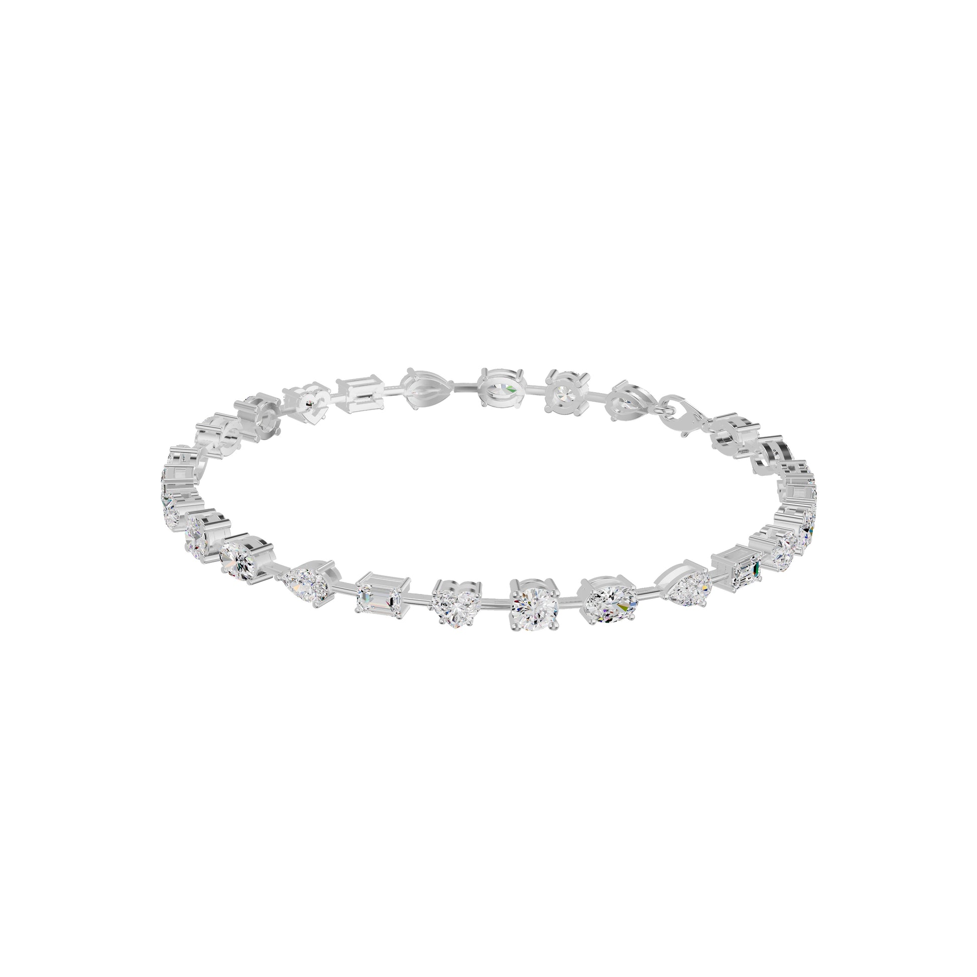 Ruling In Silence Diamond Tennis Bracelet 18 KT / White Gold