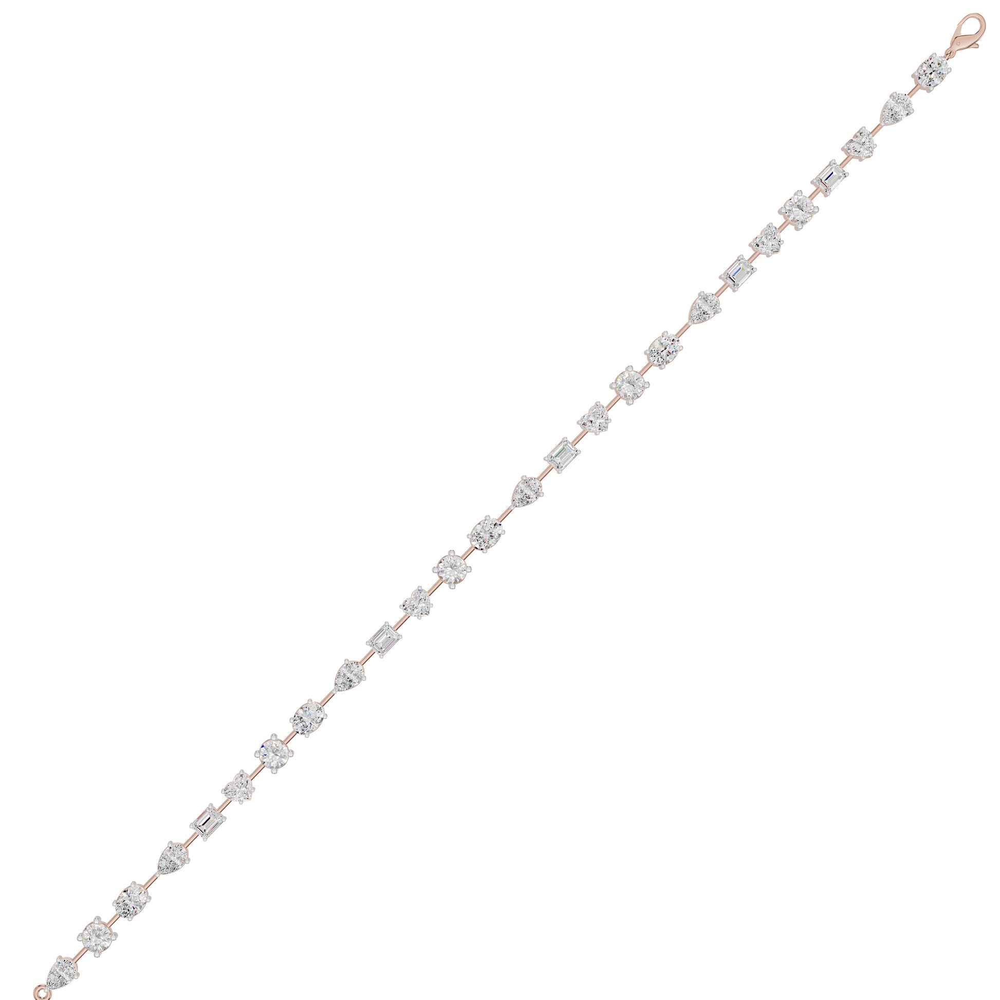 Ruling In Silence Diamond Tennis Bracelet 18 KT / White Gold