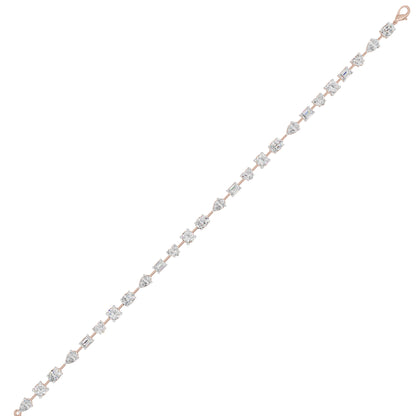 Ruling In Silence Diamond Tennis Bracelet 18 KT / White Gold