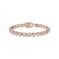 Promise Row Diamond Tennis Bracelet 18 KT / Rose Gold