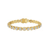 Promise Row Diamond Tennis Bracelet 18 KT / Yellow Gold