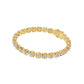 Promise Row Diamond Tennis Bracelet 18 KT / Yellow Gold
